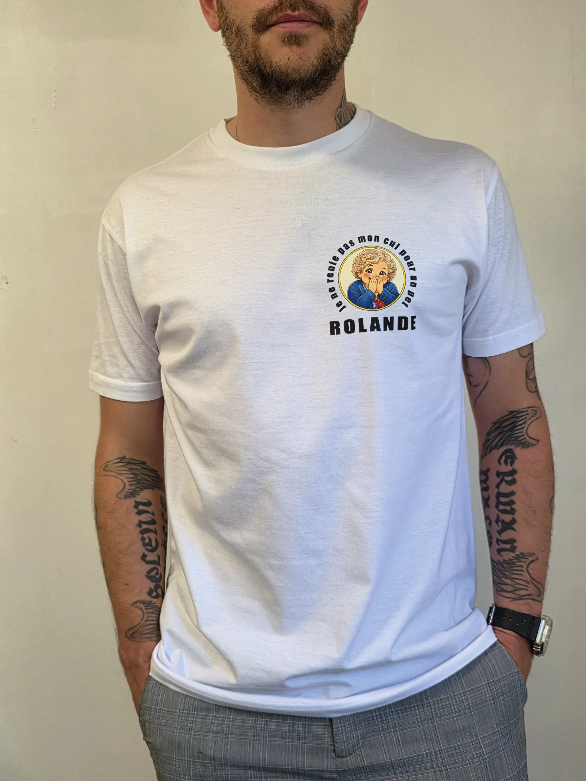Exemple de t-shirt personnalisé pour marque de vêtement